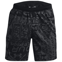 Pantaloncini da uomo Under Armour Destroy All Miles Short nero Black / Black / Reflective