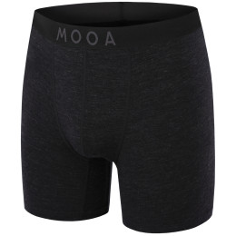 Boxer da uomo MOOA MerinoSilk 6in nero black melange