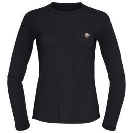 Maglietta da donna Norrona femund pureUll Long Sleeve nero Caviar Black