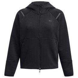 Felpa tecnica da donna Under Armour Unstoppable Fleece FZ nero Black