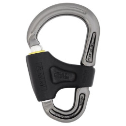 Moschettone DMM Belay Master grigio/giallo Titanium/Lime