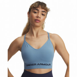 Reggiseno sportivo Under Armour Vanish Seamless Low Bra blu/grigio Blue