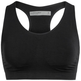 Reggiseno Icebreaker Anatomica Seamless Sport Bra nero Black