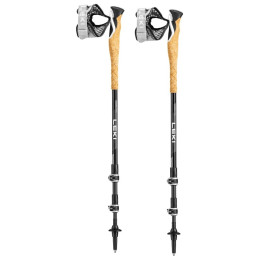 Bastoncini da trekking Leki Cross Trail Lite Carbon nero/bianco black-white-naturalcarbon