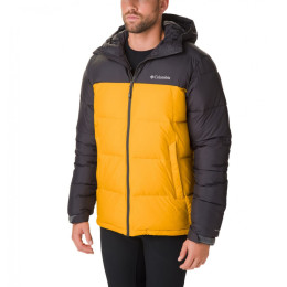 Giacca da uomo Columbia Pike Lake Hooded Jacket grigio/giallo GoldenYellowShark