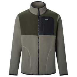Felpa funzionale da uomo Regatta Frankie Borg Colour Block khaki scuro SmkyOl/DkKhk