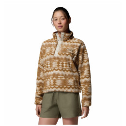 Felpa da donna Columbia Helvetia™ II Printed Cropped Half Snap