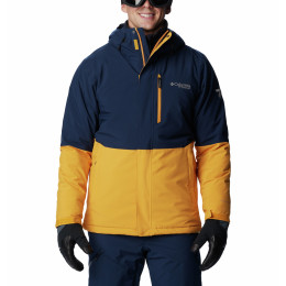 Giacca invernale da uomo Columbia Winter District™ II Jacket blu/giallo Raw Honey, Collegiate Navy