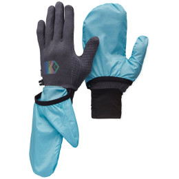 Guanti Black Diamond Deploy Wind Hood Gloves blu Carbon-Glacier