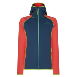 Giacca da donna La Sportiva Alaris Hoody W blu/rosa Opal/Hibiscus