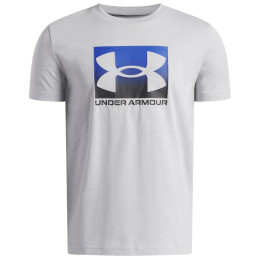 Maglietta sportiva per bambini Under Armour UA B Boxed Sports Update SS Mod Gray Light Heather grigio chiaro Mod Gray Light Heather / / Black