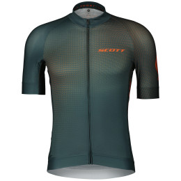 Maglia da ciclismo da uomo Scott RC Pro SS verde/arancio aruba green/braze orange