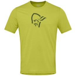 Maglietta da uomo Norrona femund equaliser merino T-shirt oro Golden Lime