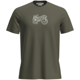 Maglietta funzionale da uomo Icebreaker M Mer 150 Tech Lite SS Tee Adventure Rid verde Loden