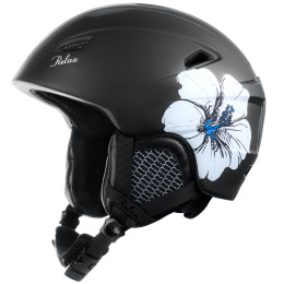 Casco da sci da donna Relax Wild nero Black