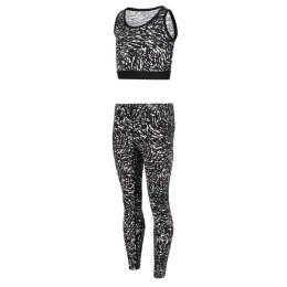 Set sportivo per bambini Regatta Atkin Set nero/bianco Blk/WhtAniml