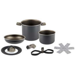 Set di pentole Brunner Torralta Spacemaster Ø 18 cm grigio/nero