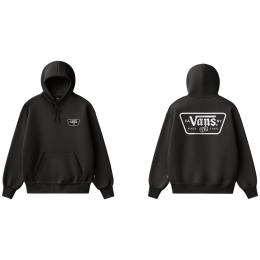 Felpa da uomo Vans Knu Patch Pullover nero Black