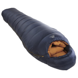 Sacco a pelo in piuma Mountain Equipment Helium 400 XXL blu scuro Cosmos