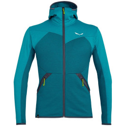 Felpa da uomo Salewa Puez Melange PL M FZ HDY blu scuro Malta/