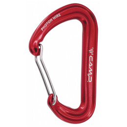 Moschettone Camp Photon Wire rosso Red