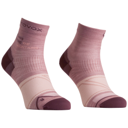 Calze in lana merino da donna Ortovox Alpine Light Quarter Socks W rosa Dusk Rose