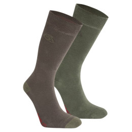 Calze Craghoppers NosiLife Twin Pck Socks verde/marrone WdldGr/WldOl