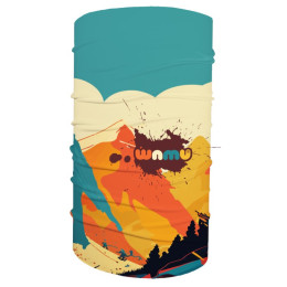 Scaldacollo multifunzionale per bambini WAMU Mountain Bike arancione