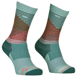 Calzini da donna Ortovox All Mountain Mid Socks W blu/verde ice waterfall