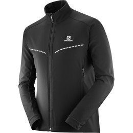 Felpa da uomo Salomon Agile Softshell Jkt M nero Black