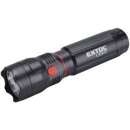Torcia Extol 100lm, CREE + 150lm, COB nero Black