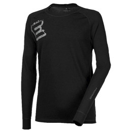 Maglietta funzionale da uomo Progress DF NDR Print "E" pot nero Black