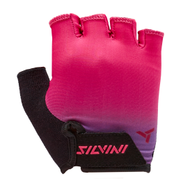 Guanti da ciclismo per bambini Silvini Anapi nero/rosa black-fuchsia
