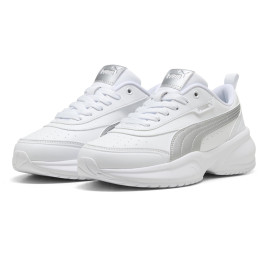 Scarpe da donna Puma Cilia 2 Mode Metallic Glam bianco/argento PUMA White-PUMA Silver-Feather Gray