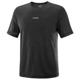 Maglietta da uomo Salomon Shakeout Core SS TEE M nero Deep Black