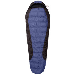 Sacco a pelo in piuma Warmpeace Viking 600 210 cm wide blu shadow blue/grey/black