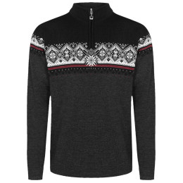 Maglione da uomo Dale of Norway Moritz Masc Sweater nero Darkcharcoal Raspberry Black