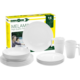 Set di stoviglie Brunner Spherica Melamine Set bianco