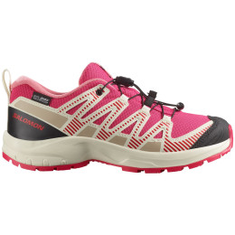 Scarpe da bambino Salomon Xa Pro V8 Waterproof rosso Rouge Red / Vanilla Ice / Flamingo Pink