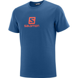 Maglietta da uomo Salomon Coton Logo Ss Tee M blu Poseidon