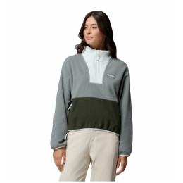 Felpa da donna Columbia Sequoia Grove™ Ii Half Zip Fleece grigio Sedona Sage, Greenscape, Tea Light