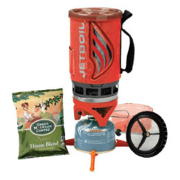 Fornello a gas Jet Boil Flash with Coffee press rosso/grigio