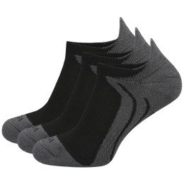Calze MOOA Bamboo Active Low 3-pack nero/grigio Black/Grey