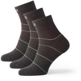 Calze Zulu Sport Men 3-pack nero Black/Black/Gray