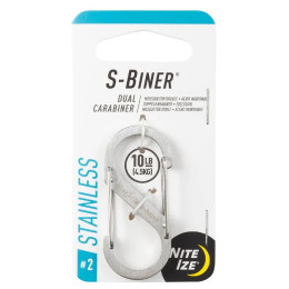 Moschettone ausiliario Nite Ize S-Biner Stainless Steel #2 argento Stříbrná