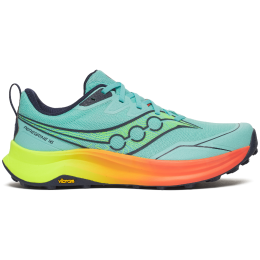 Scarpe da corsa da uomo Saucony Peregrine 16 turchese splash/citron