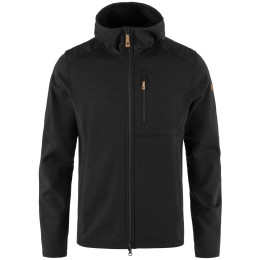 Felpa da uomo Fjällräven Keb Fleece Hoodie nero Black