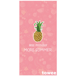 Asciugamano ad asciugatura rapida Towee Ananas 80x160 cm rosa Pineeapple