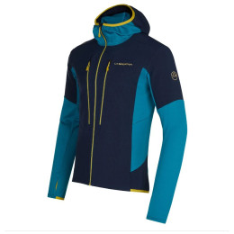 Felpa da uomo La Sportiva Session Tech Hoody M (2023) blu/azzurro Night Blue/Crystal