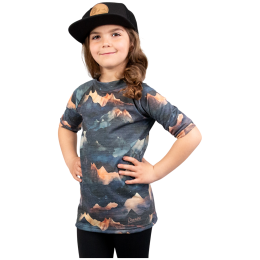 Maglietta sportiva per bambini Drexiss All Alpine Peaks Merino Active